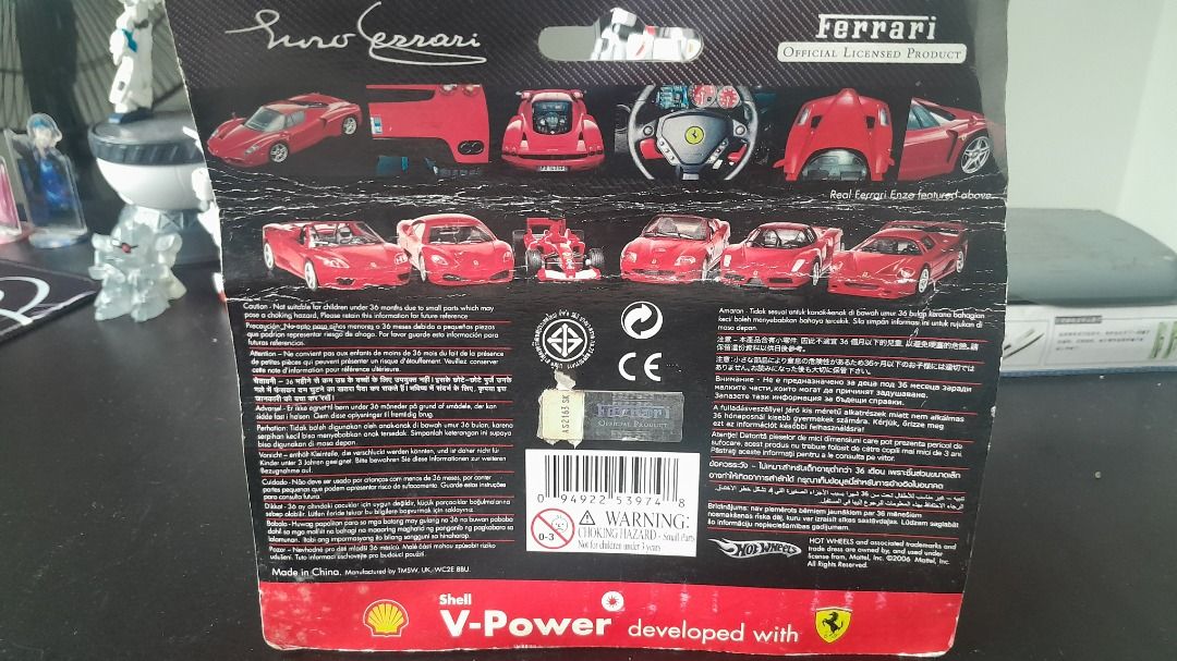 Shell V-Power 2006 Collection - Euro Ferrari (Category: Vehicle & Diecast Models) located in Cainta. Submitted by lesleyblckvlvt (Listing ID 1454239329, Image 3). Description: An authentic Shell V-Power Euro Ferrari model car from the special 2006 promotional collection. Good for diecast collectors, Ferrari enthusiasts, or anyone completing their vintage Shell V-Power promo car sets. - The interior car remains in good condition, while the exterio