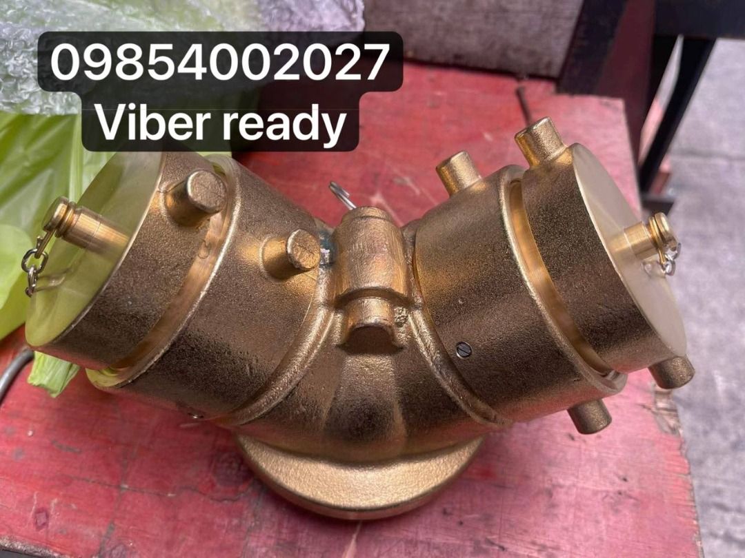 Siamese Brass Fire Hydrant Y-Adapter with Caps (Category: Caps & Hats) located in Caloocan City. Submitted by _jane25 (Listing ID 1454215236, Image 2). Description: - Heavy duty brass Y-adapter - Connects fire hydrants to two outlets - Includes caps for each outlet - Solid and durable construction - Ideal for firefighting equipment and industrial applications -FOR FAST TRANSACTION - look for Ms. Jane ADDRESS: 1154 MAYHALIGUE ST TONDO MANILA See l