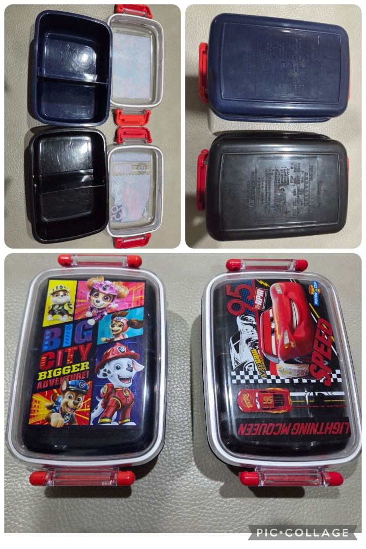 Skater snack box with divider (Category: Weaning & Toddler Feeding) located in Manila. Submitted by trinketsnuggets (Listing ID 1454302410, Image 1). Description: slightly used made in Japan take both for 500 add grab fee.