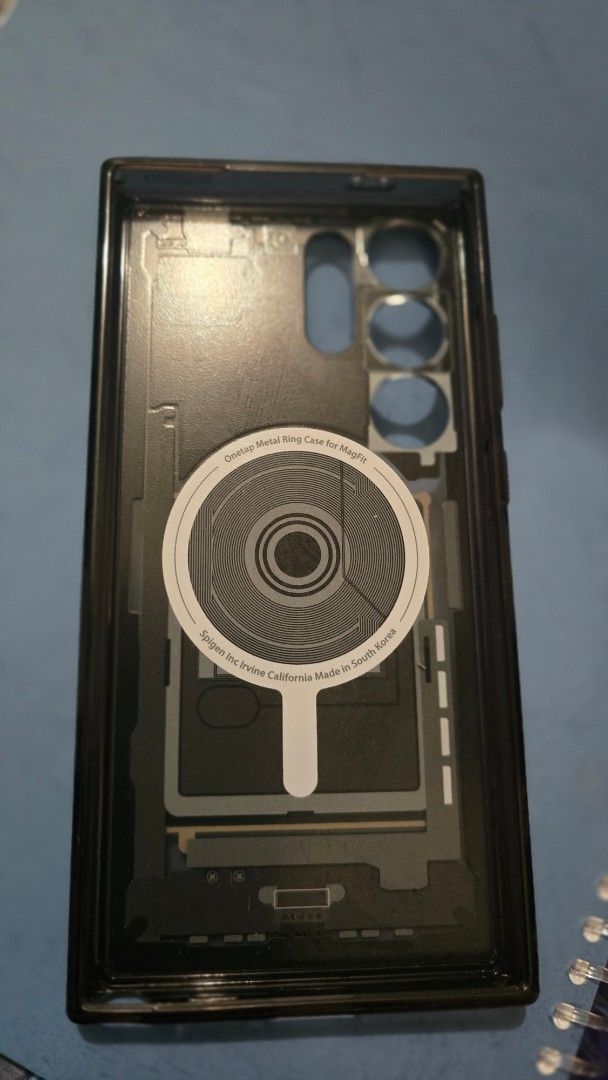 Spigen ZeroOne Edition Case for Samsung Galaxy S24 Ultra (Category: Cases & Sleeves) located in Pasig City. Submitted by desencombrer11 (Listing ID 1454353468, Image 2). Description: -Spigen ZeroOne Edition Case for Samsung Galaxy S24Ultra - Features MagFit for seamless magnetic charging - - has a small scuff at the upper right corner, no cracks, some very light scratches at the back as seen in pics bought in the US, SRP: 25.92 rfs: traded phone 