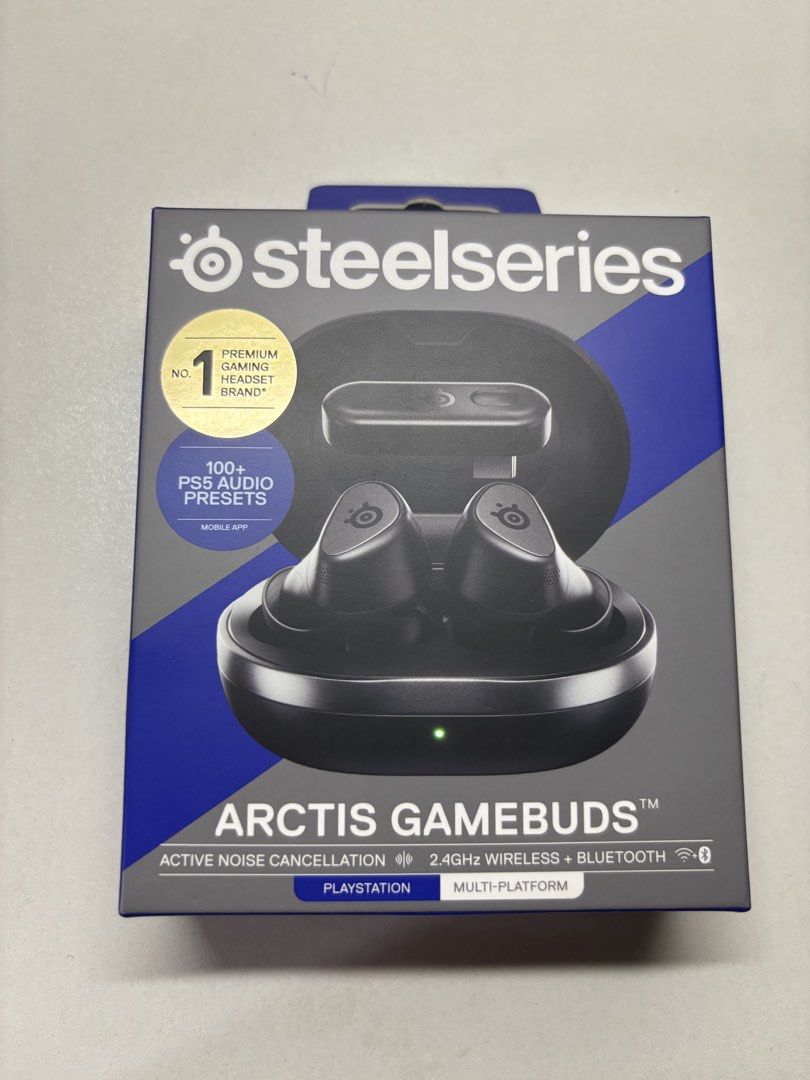 SteelSeries Arctis Gamebuds (Category: Headphones & Headsets) located in Manila. Submitted by meowth_ (Listing ID 1454321454, Image 1). Description: FOR SALE: Steel Series Arctis Gamebuds Selling SteelSeries Arctis GameBuds (PlayStation/Multi-Platform). Condition: * Like new (opened and tested once only) * Complete with original box and accessories * 100% working * No scratches or cosmetic issues Price: ₱8,500 (slightly negotiable) RFS: Not using