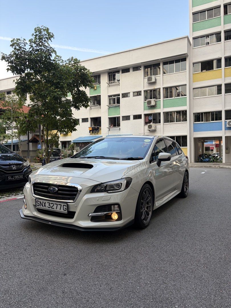 Subaru Levorg 1.6 GT-S (A) (Category: Used Cars) located in Singapore. Submitted by lehlong13.cario (Listing ID 1454192193, Image 3). Description: 2016 Subaru Levorg 1.6 GT-S | AWD Turbo | Well Maintained + Tastefully Modified Mechanically sound and well maintained. Preventive maintenance done including spark plugs, diff oil, gaskets/seals, wheel bearing, OEM front brake pads. Washed weekly. Practical wagon with huge boot space, comfortable daily
