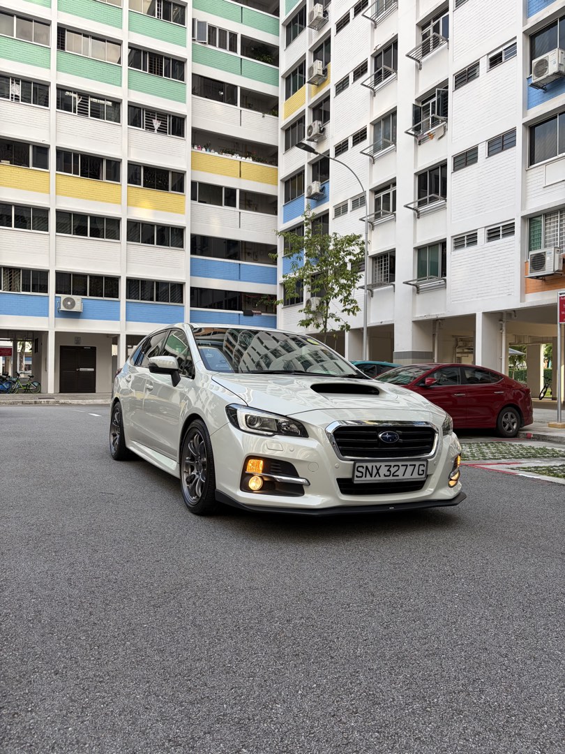Subaru Levorg 1.6 GT-S (A) (Category: Used Cars) located in Singapore. Submitted by lehlong13.cario (Listing ID 1454192193, Image 2). Description: 2016 Subaru Levorg 1.6 GT-S | AWD Turbo | Well Maintained + Tastefully Modified Mechanically sound and well maintained. Preventive maintenance done including spark plugs, diff oil, gaskets/seals, wheel bearing, OEM front brake pads. Washed weekly. Practical wagon with huge boot space, comfortable daily