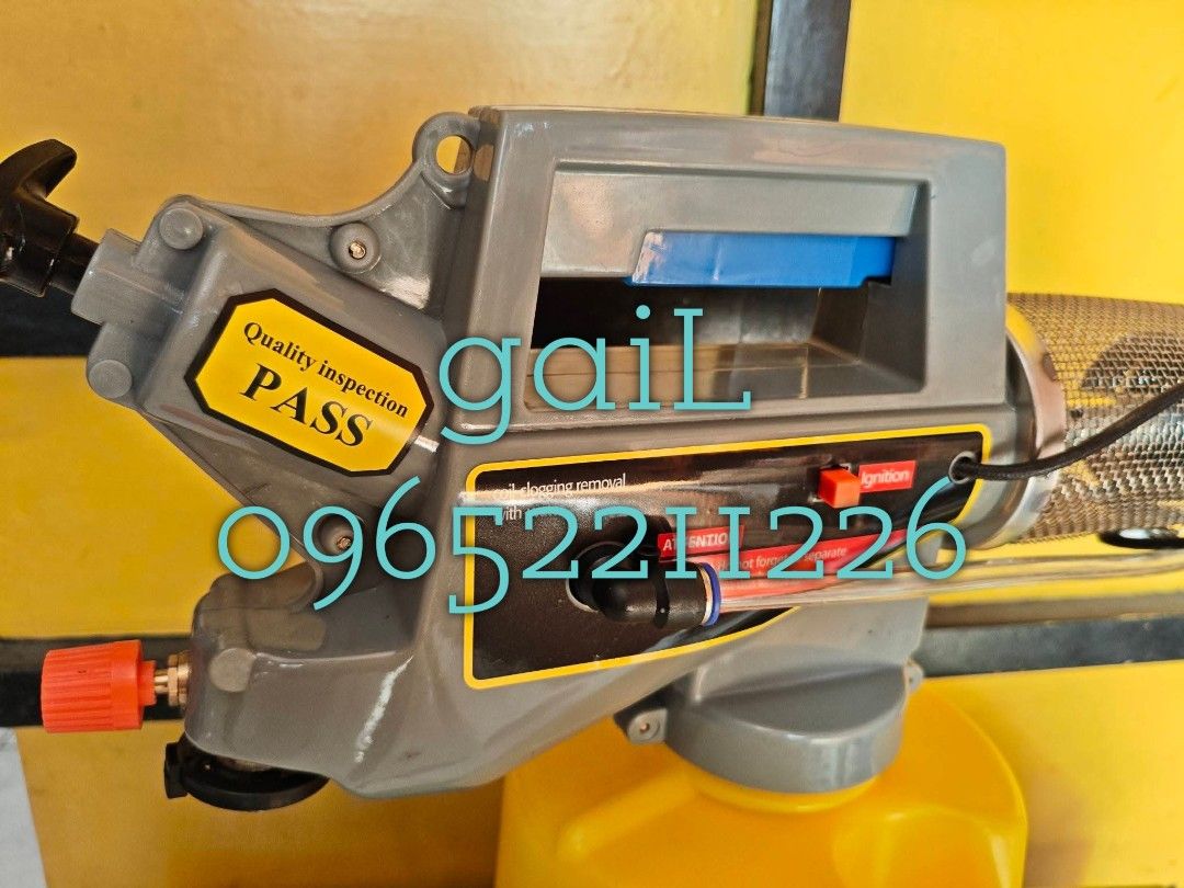 Super - 2000 Gold Sprayer / Mini Fogger / Fogging Machine (Category: Community) located in Caloocan City. Submitted by abieghail (Listing ID 1454235845, Image 2). Description: - Super-2000 Gold Sprayer: Effective insect killer. - Kills mosquitoes, black flies, and other flying insects. - Features a coil clog removal device. - Lightweight and easy to operate. - Provides quick insect-killing results. - Perfect for cattle sheds, poultry farms, schoo
