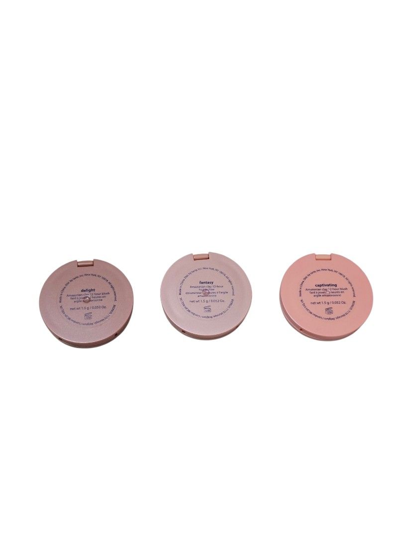 Tarte Amazonian Clay Blushes & Highlighter Trio (Category: Makeup) located in Taguig. Submitted by altainfante (Listing ID 1454331277, Image 3). Description: - Set of 3 Tarte Amazonian Clay Blushes & 1 Highlighter - Shades: Delight, Fantasy, Captivating - Each compact: 1.5g - Adds color and a beautiful glow to cheeks - Travel-friendly sizes - 300/pc or 850 for 3 pcs.