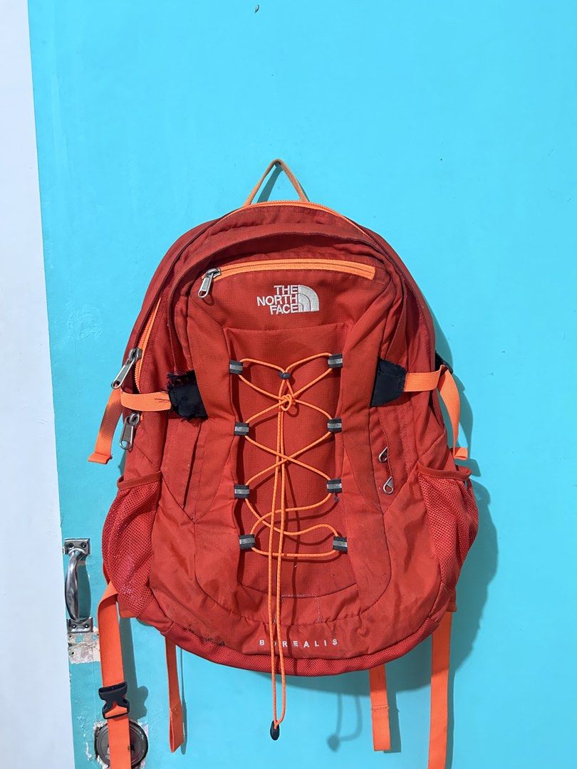 The North Face Borealis Backpack Orange (Category: Backpacks) located in Manila. Submitted by kyletrvs (Listing ID 1454241499, Image 2). Description: - Orange The North Face Borealis backpack - Front bungee cords for extra storage - Mesh side pockets - Padded straps and back for comfort - Main compartment and front zip pocket - Ideal for school or hiking .