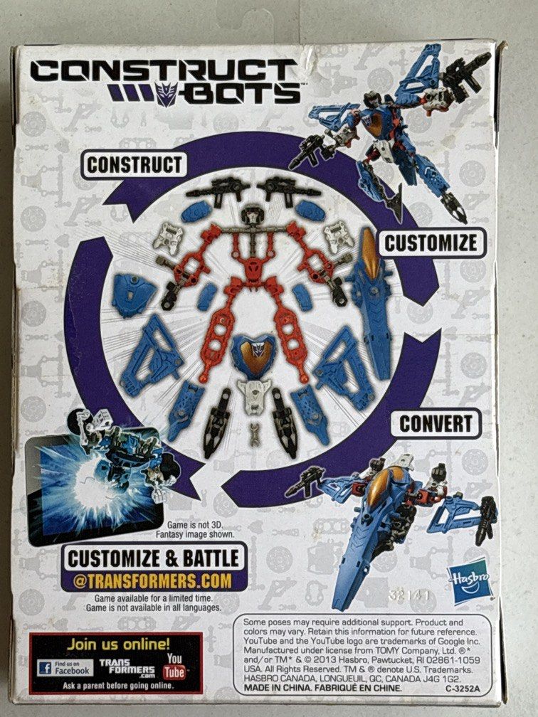 Transformers Construct-Bots Thundercracker (Category: Lego & Building Sets) located in Singapore. Submitted by meek-e-maus (Listing ID 1454236322, Image 2). Description: .