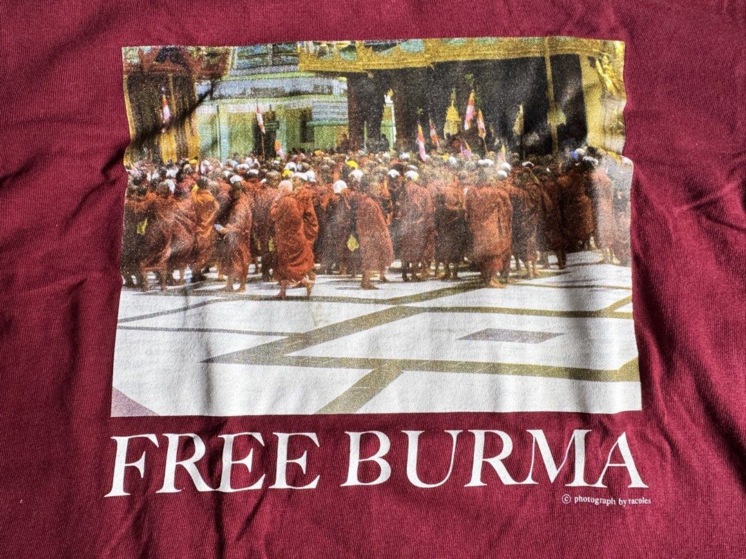 Undercover Free Burma T-Shirt (Category: Tshirts & Polo Shirts ) located in Manila. Submitted by thevintage90_sretro. (Listing ID 1454278964, Image 2). Description: Undercover Free Burma T-Shirt Made in Japan Small Legit dm.