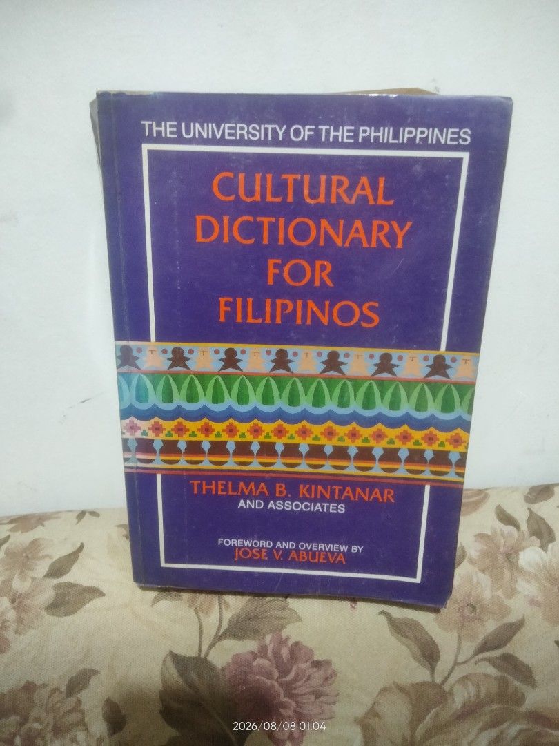 Up. Cultural Dictionary for Filipinos (Category: Textbooks) located in Manila. Submitted by moranolito25893 (Listing ID 1454353726, Image 1). Description: 1022 pages softcover.