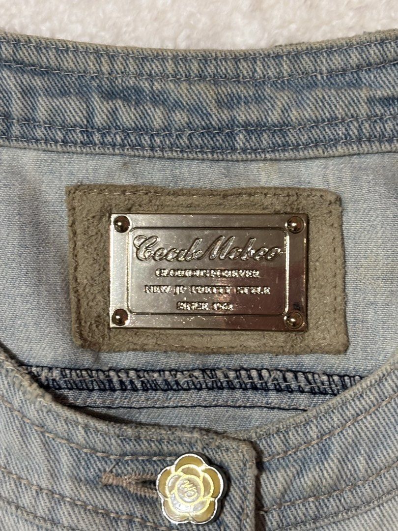 vintage cecil mcbee denim jacket (Category: Coats, Jackets and Outerwear) located in Paranaque City. Submitted by backburnt (Listing ID 1454223512, Image 3). Description: vintage cecil mcbee denim jacket - japanese brand - lightwash denim - complete buttons - good for layering or can be used alone as a top - m on tag but can fit xs-s - dm for questions .
