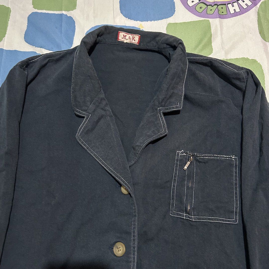 Vintage French Chore Jacket (Category: Coats, Jackets and Outerwear) located in Zamboanga. Submitted by therudeme666 (Listing ID 1454271445, Image 3). Description: Vintage French Chore Jacket Medium - Large 1,000.