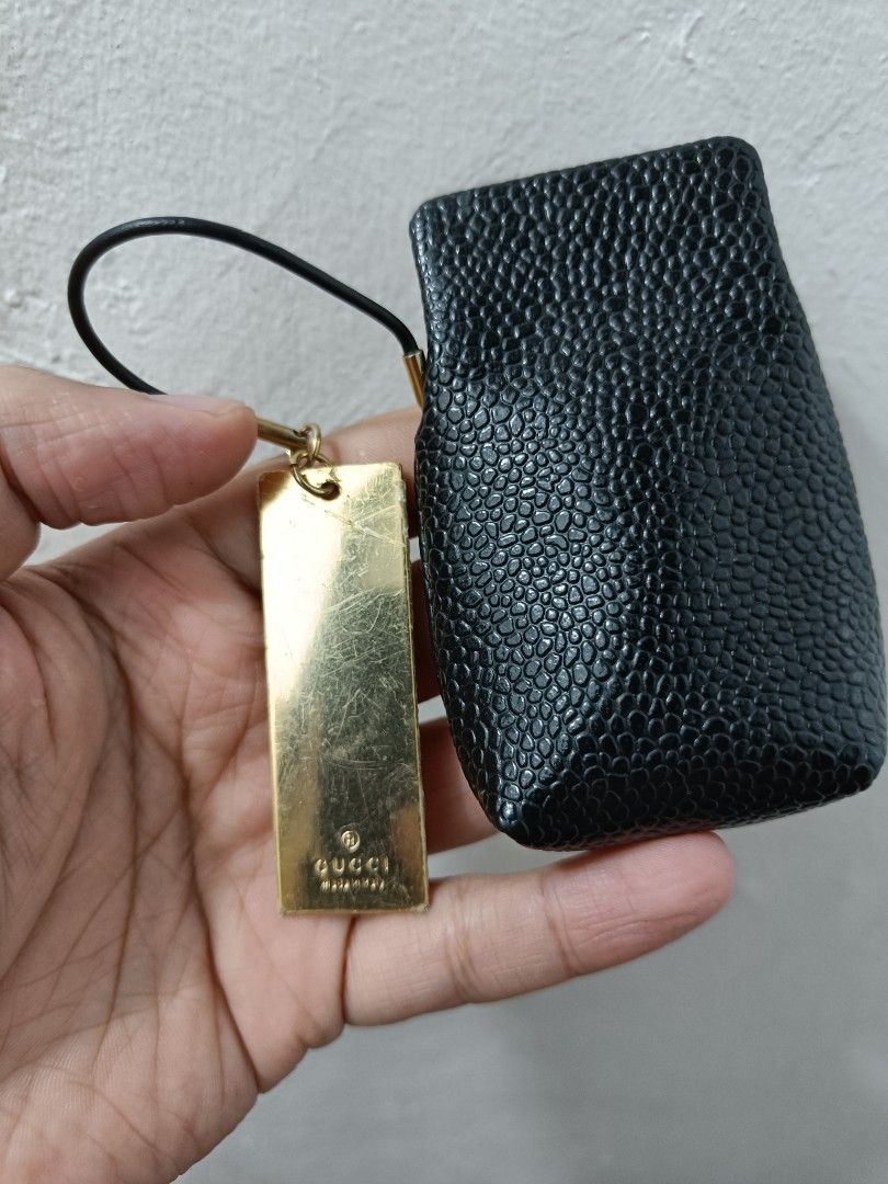 Vintage Gucci lipstick pouch (Category: Purses & Pouches) located in Taguig. Submitted by ashicollection (Listing ID 1454319088, Image 2). Description: from Japan sold as is authenticity is not guaranteed. scratches sa Gucci gold part is sa plastic since may plastic pa yung tag. Please read! For sure buyer only! NO COD/COP No reservation The items will be sold to the first payer w/o prior notice. Verbal reservations are not acceptable. Note: All 