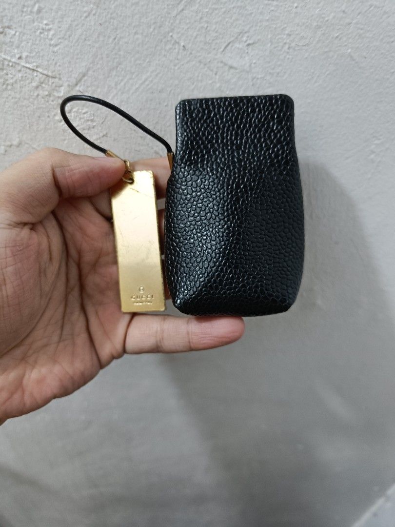Vintage Gucci lipstick pouch (Category: Purses & Pouches) located in Taguig. Submitted by ashicollection (Listing ID 1454319088, Image 1). Description: from Japan sold as is authenticity is not guaranteed. scratches sa Gucci gold part is sa plastic since may plastic pa yung tag. Please read! For sure buyer only! NO COD/COP No reservation The items will be sold to the first payer w/o prior notice. Verbal reservations are not acceptable. Note: All 