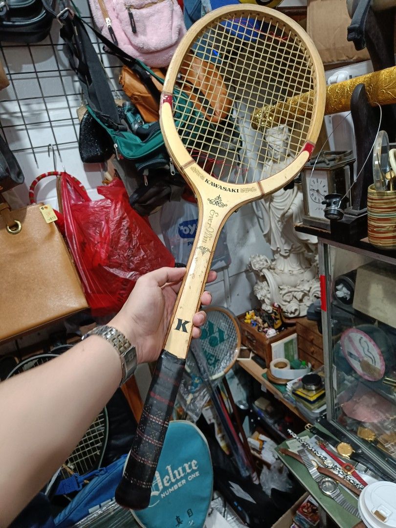 Vintage kawasaki everwin wood racket (Category: Racket and Ball Sports) located in Taguig. Submitted by ashicollection (Listing ID 1454316388, Image 2). Description: Please read! For sure buyer only! NO COD/COP No reservation The items will be sold to the first payer w/o prior notice. Verbal reservations are not acceptable. Note: All items are vintage. Please manage your expectations accordingly. G cash payment. Shipping via Lalamove Metro Manila