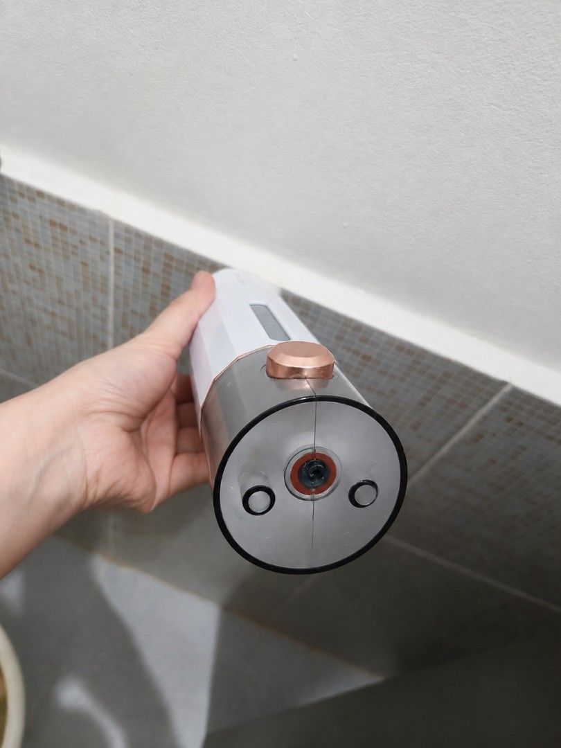 Wall Mounted Soap Dispenser (Category: Bath) located in Taguig. Submitted by cloverfinds (Listing ID 1454333059, Image 2). Description: Has a small crack (see photo) but no leaks and fully functional. Message me if interested 📩 .