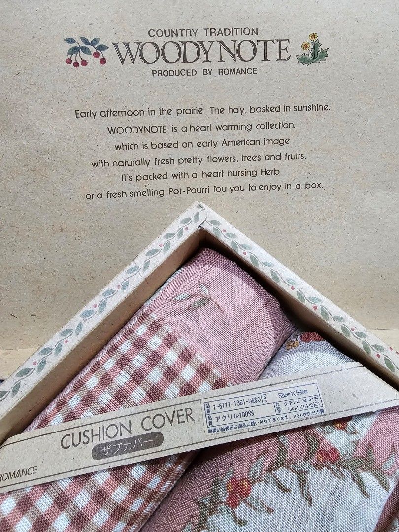 SALE❗️WOODYNOTE Cushion Cover- 3 pcs (Category: Cushions & Throws) located in Quezon City. Submitted by senyoramaria (Listing ID 1454358013, Image 2). Description: WOODYNOTE Cushion cover / Throw pillow case Zipper closure 100% cotton 55 x 59 cm 3 pcs (same design) Pink floral, gingham, patchwork design. This is very nice in actual. 🥰 Php850❗️.