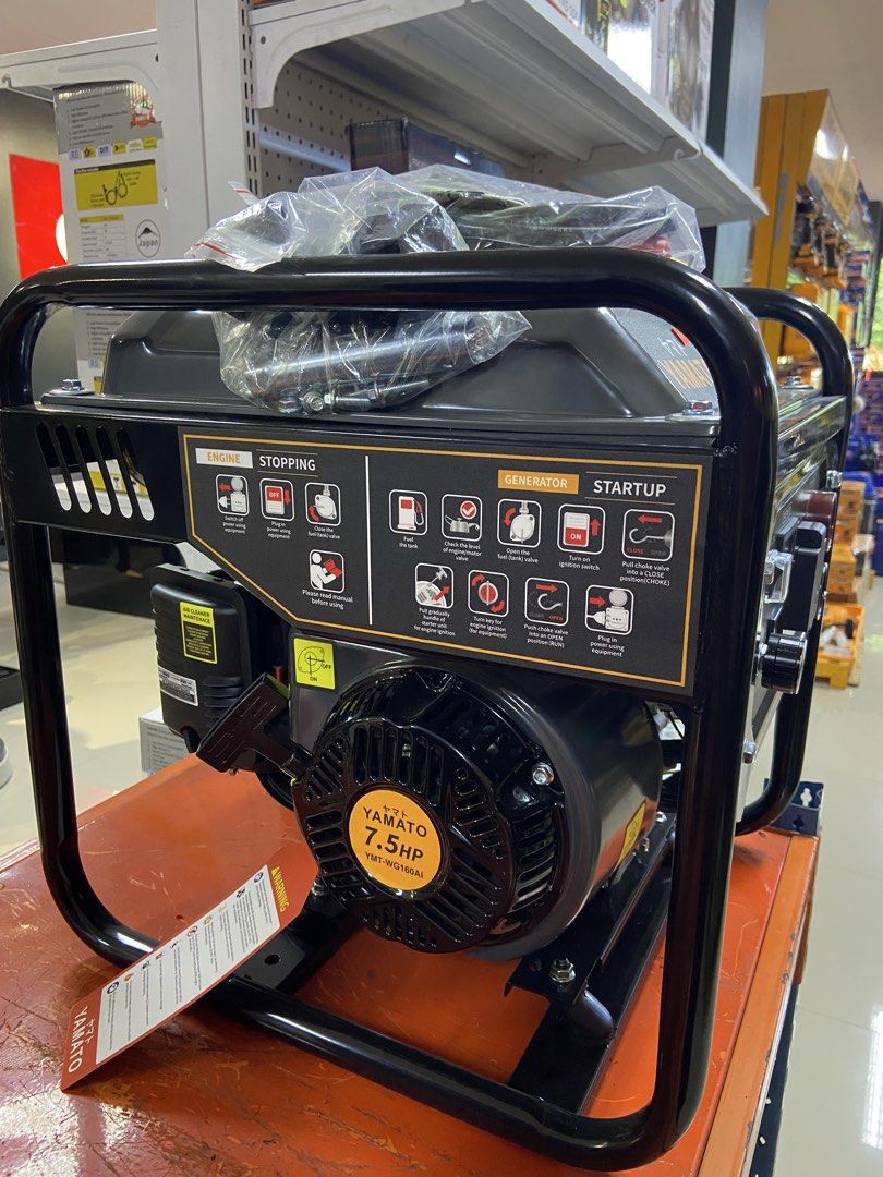 Yamato Gasoline Welding Generator (Category: Construction Tools & Equipment) located in Manila. Submitted by justineange628 (Listing ID 1454193731, Image 2). Description: Yamato Gasoline Welding Generator YMT-WG160Ai (160A) Rated voltage: 220V Rated frequency: 60Hz Rated power: 2.0KW Displacement: 2100cc Max power: 2.2KW ₱23,500 MODE OF PAYMENT: COD | COP GCash | Bank Transfer WE DO SHIPPING VIA LALAMOVE🚘 KINDLY PM/DM ME IF YOU’RE INTERESTED PLU