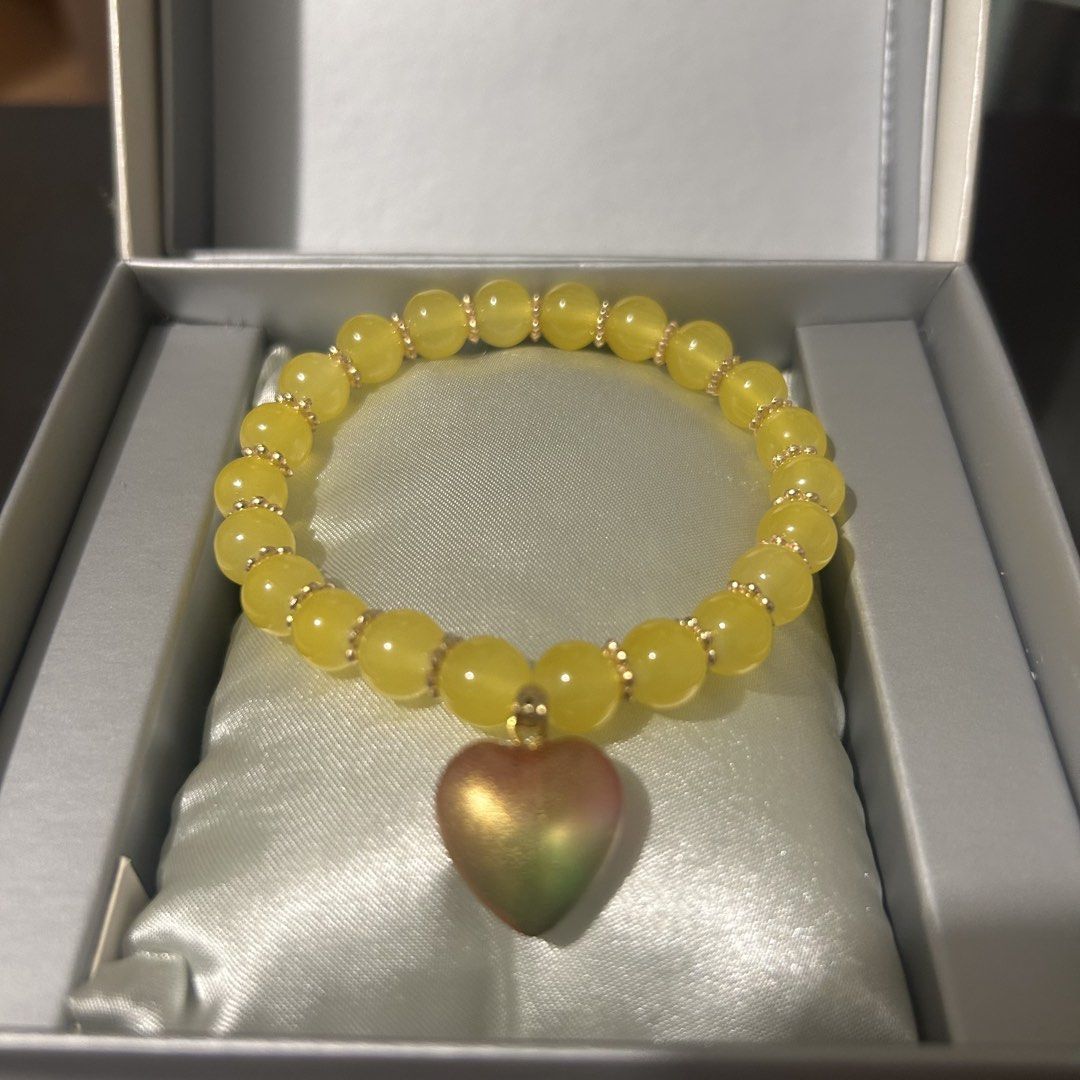Yellow Topaz Inspired Birthstone Bracelet (Category: Bracelets) located in Taguig. Submitted by bedazzledph (Listing ID 1454190786, Image 2). Description: Yellow Topaz Inspired Birthstone Bracelet • November birthstone • Made with 8mm glass beads • 6.5” in diameter (ideal for medium-sized wrists) • For prosperity, power, and protection.