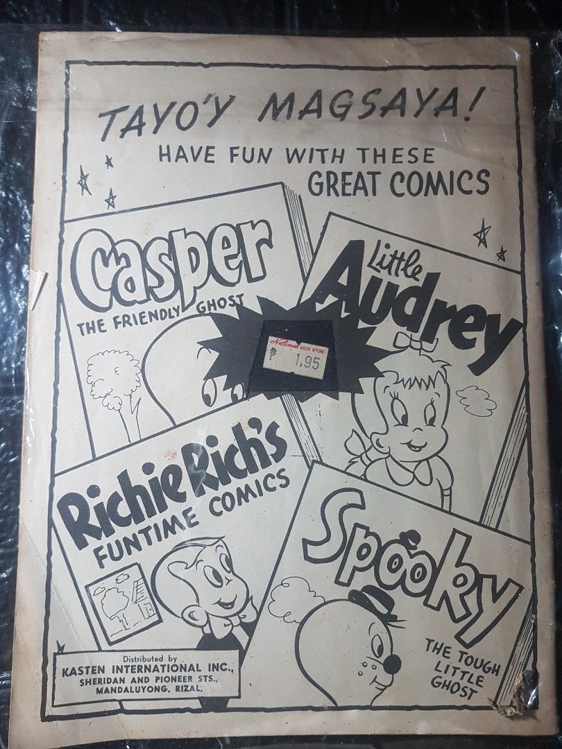 1970s Ripley's Believe It or Not! Comics (Category: Comics & Manga) located in Quezon City. Submitted by strange.attic2 (Listing ID 1454373851, Image 2). Description: - Vintage Ripley's Believe It or Not! comic magazine - Features stories: 'The Skeleton Who Was Queen' and 'Doomed Patrol' - Back cover includes ads for Little Audrey, Spooky, Casper, and Richie Rich comics - Ideal for collectors of old comics and Ripley's enthusiasts - A fun piece o
