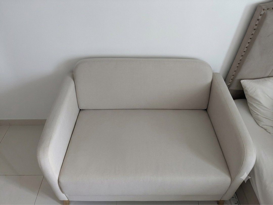 2 Seater Sofa Ikea (Category: Sofas) located in Quezon City. Submitted by chilibomb (Listing ID 1454399595, Image 2). Description: Physical Dimensions & Weight Width: 137 cm (approx. 54”) Depth: 80.5 cm (approx. 31.7”) Height: 77.0 cm (approx. 30.3”) Seat Depth: 59 cm (approx. 23.2”) Seat Height: 46 cm (approx. 18.1”) Package Weight: 26.00 kg (with a net product weight of 22.76 kg) Location: Fame Residences Mandaluyong .