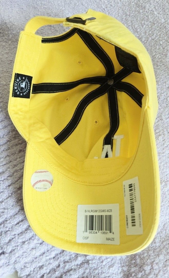 47 Brand LA Dodgers Clean Up Cap MLB Yellow (Category: Caps & Hats) located in San Juan City. Submitted by akioza (Listing ID 1454451126, Image 3). Description: butter Yellow LA Dodgers Cap 47 Adjustable Fit classy 100% Cotton Perfect to elevate any outfit or as a bag or other accessory attachment (I have another LA cap attached to a tote almost permanently as it creates a cute color pop) rainy / sunny weather ++ im in mnl late Sept pa. but if wa