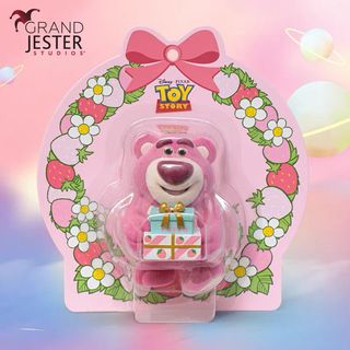 9成新迪士尼勞蘇公仔 Lotso Bear Plush Toy Strawberry Scented Disney Pixar Toy ...