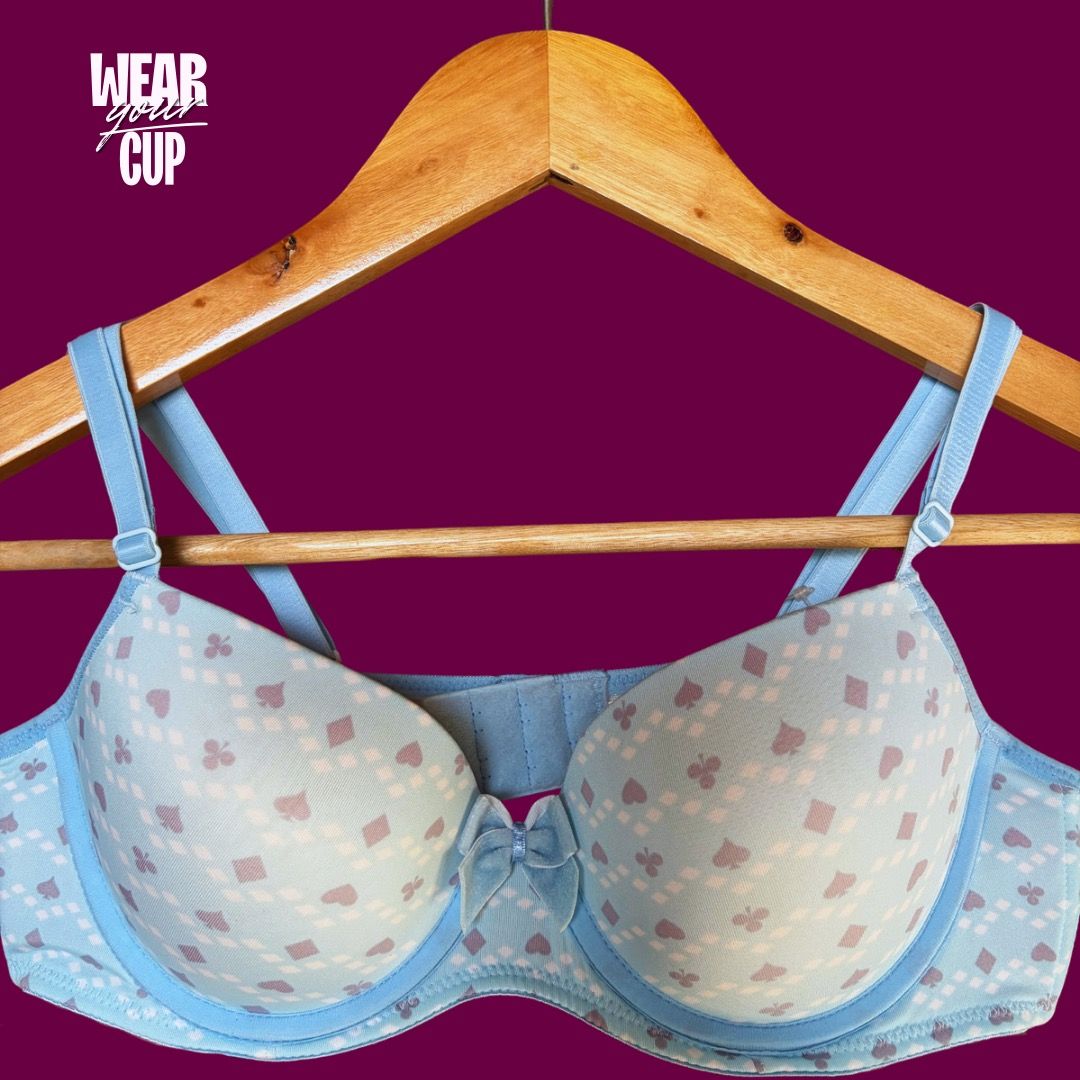 A80 / 36A Wacoal Bra (Category: Undergarments & Loungewear) located in Batac City. Submitted by vanillabuttercream (Listing ID 1454420847, Image 2). Description: - Collection of Sorci bras available. - Colors/Patterns: Red, Light Blue (card suit pattern), Cream (black trim), Colorful Geometric Print. - Some bras still have tags attached. - A great addition to your lingerie collection. - Check IG @wear.yourcup - 550 ea / 2 for 1000.