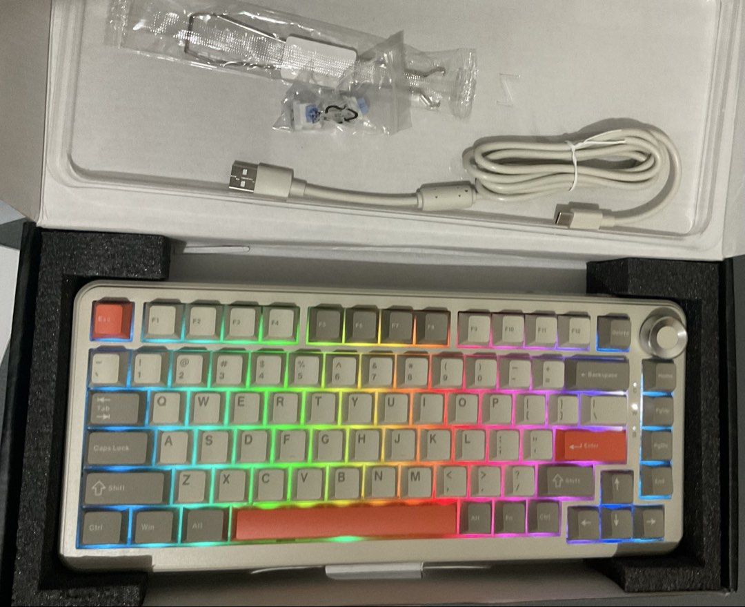 Ajazz AK820 Max Plus Tri mode Wireless Mechanical Keyboard, Computers ...