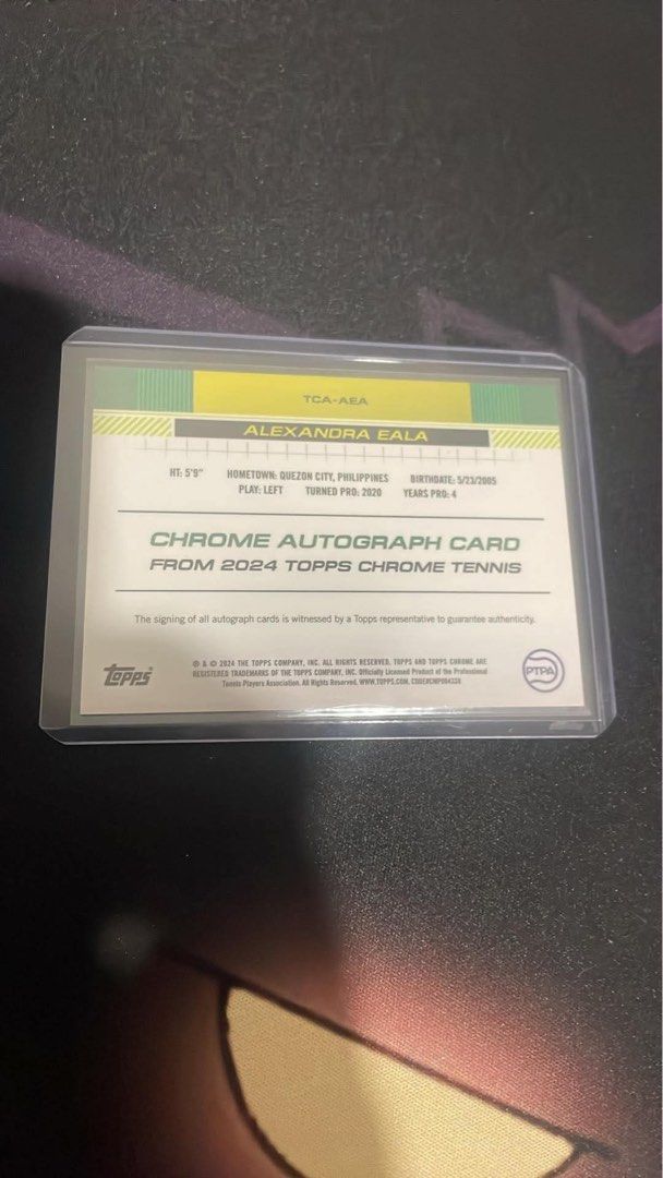 ALEX EALA TOPPS RC AUTO (Category: Raw Singles) located in Manila. Submitted by bedlambuzz (Listing ID 1454414194, Image 2). Description: .