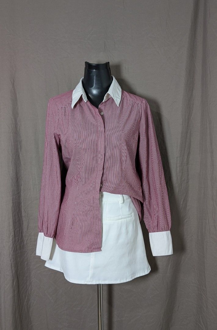 Apt 9 | Red Pinstripe Long sleeve (Category: Longsleeves) located in Taytay. Submitted by _deya (Listing ID 1454466033, Image 1). Description: .