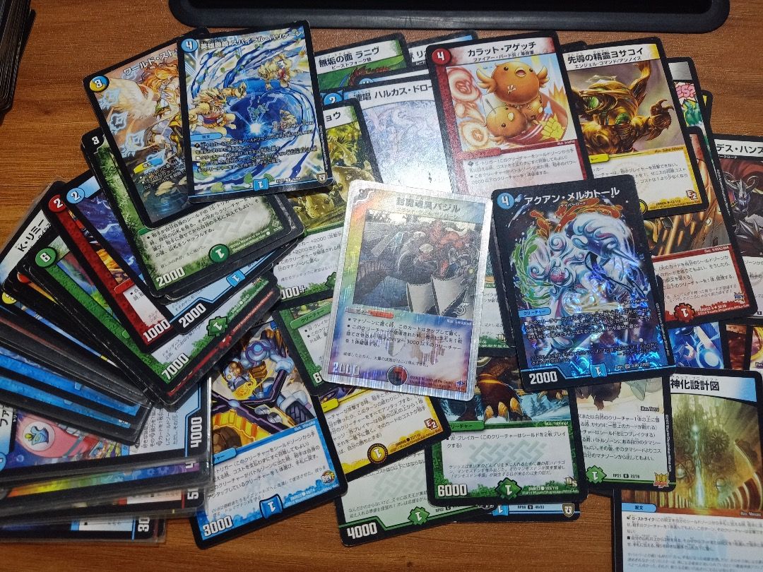 Assorted Duel Masters Card Pt. 1 (Category: Raw Singles) located in Manila. Submitted by olliekolekz (Listing ID 1454466641, Image 1). Description: assorted cards ng vintage duel masters, maraming rares tsaka deck parts.