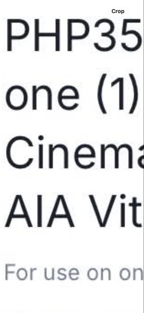 ayala cinema voucher (Category: Events Tickets) located in Pasig City. Submitted by adriandomi18795 (Listing ID 1454558742, Image 1). Description: 350 off 2pcs 150 each.