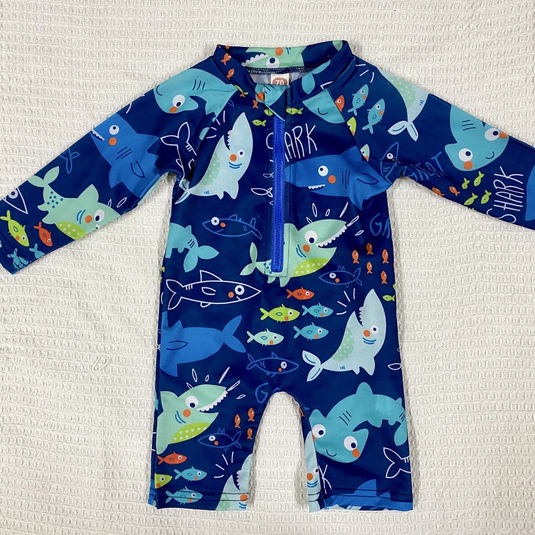 BABY BLUE SWIMSUIT (Category: Babies & Kids Fashion) located in Paranaque City. Submitted by seashells13 (Listing ID 1454367823, Image 1). Description: DETAILS: BLUE SHARK SWIMSUIT SIZE : 3-6 months ( can fit more than 6 months depending on how big your baby is ) CONDITION : Still good RFS : no longer needed and need extra funds for our son. COURIERS : GogoXpress, Lalamove & J&T MODE OF PAYMENT : GCASH or BANK TRANSFER ONLY LOCATION 📍 : PARAÑAQU