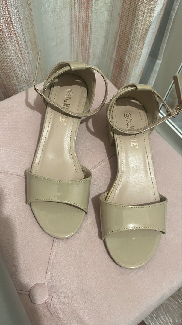 Beige Heels (Category: Heels) located in Pasay City. Submitted by declutter.makati (Listing ID 1454410485, Image 2). Description: Used once for a wedding Size 7 - 24 cm Location: Pasay City.