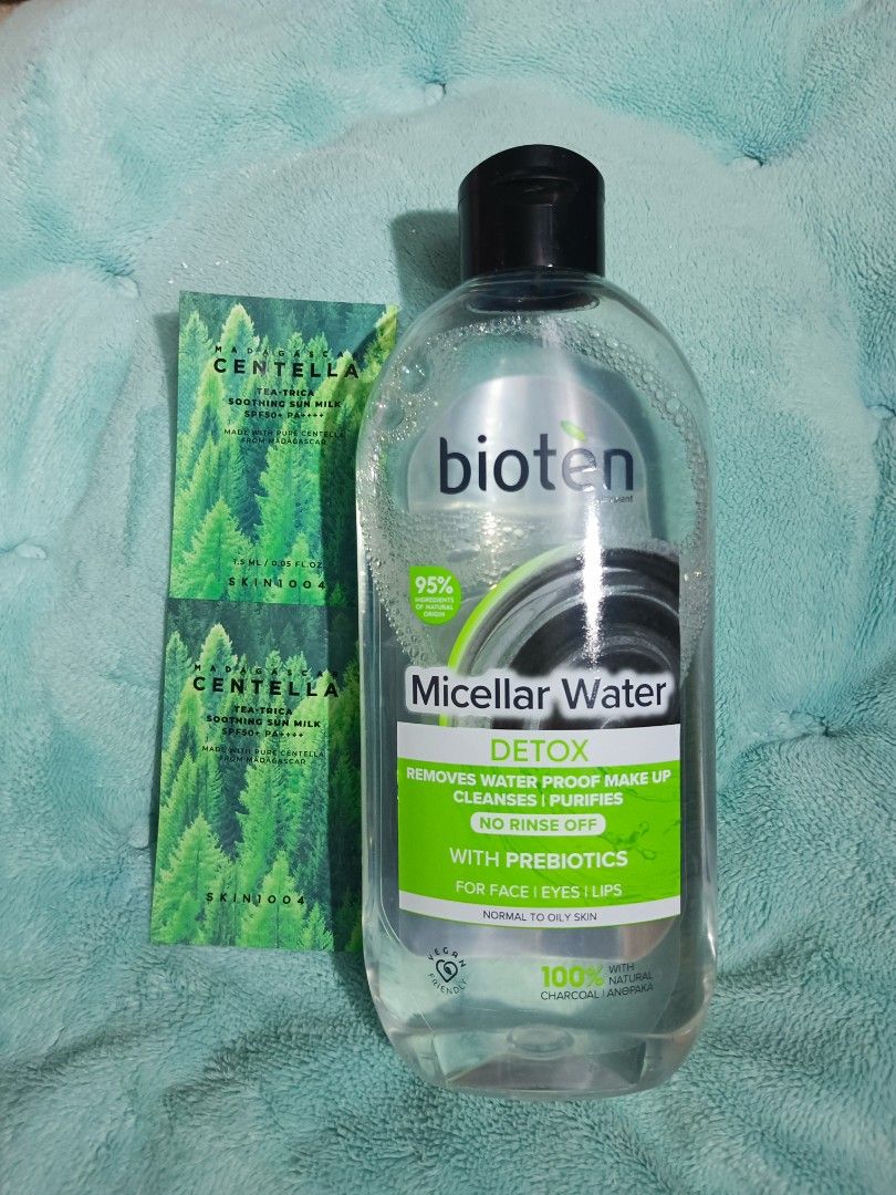 BIOTEN MICELLAR WATER (Category: Face Care) located in Cavite. Submitted by peachytwice (Listing ID 1454540246, Image 1). Description: Bioten Detox Micellar Water 🏷️bioten - 180 ‎ - prelove (90%) ‎- for personal use!!! - personal item!! ‎- can do transparency ‎- ready to ship thru jnt ‎- payment first ‎- all in good condition and authentic ‎- strictly no cancelation!!.
