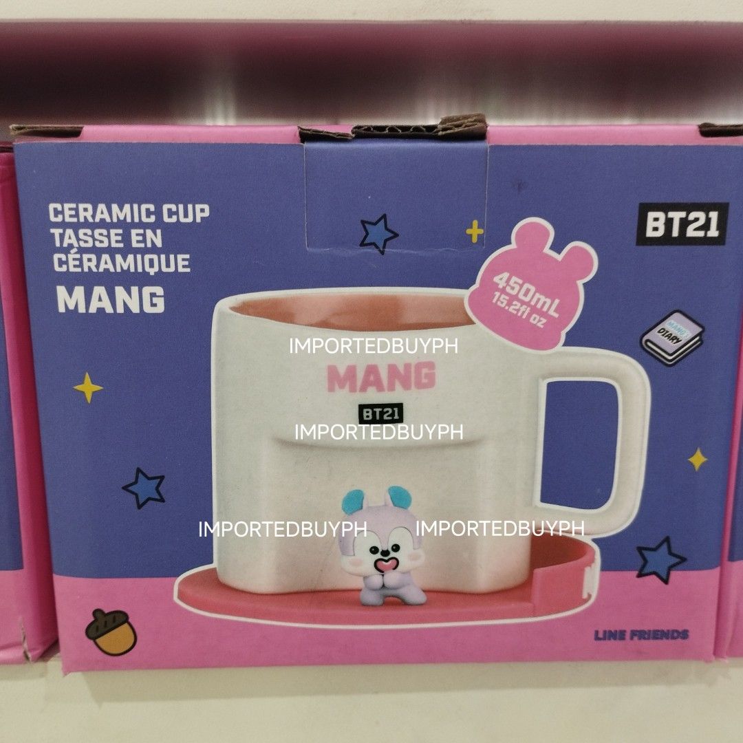 BT21 BTS Mang JHope Ceramic Cup Mug Coaster Miniso (Category: Coffee & Tea Tableware) located in Rizal. Submitted by importedbuyph (Listing ID 1454540897, Image 1). Description: 💯 ORIGINAL BRAND NEW OFFICIAL no rush delivery payment first.
