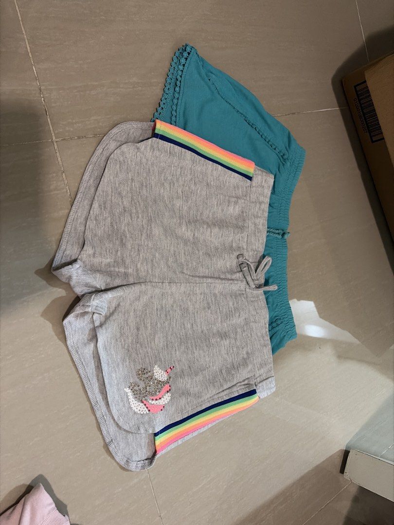 Bundle: Girls' Shorts Set - Zara & Threads - Size M/8 (Category: Babies & Kids Fashion) located in Taguig. Submitted by declutterjam (Listing ID 1454396068, Image 1). Description: .