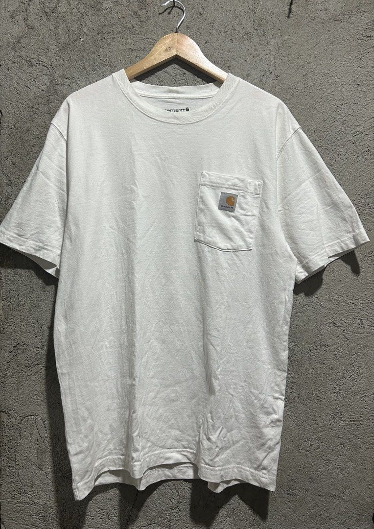 Carhartt K87 White (Category: Tshirts & Polo Shirts ) located in Subic. Submitted by lcky_777 (Listing ID 1454513647, Image 1). Description: CARHARTT K87 white Size MEDIUM ISSUE : Pinhole.