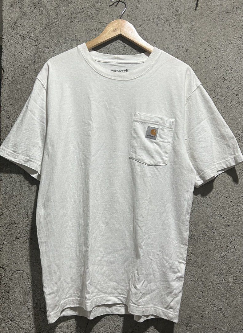 Carhartt K87 White (Category: Tshirts & Polo Shirts ) located in Subic. Submitted by lcky_777 (Listing ID 1454513647, Image 2). Description: CARHARTT K87 white Size MEDIUM ISSUE : Pinhole.