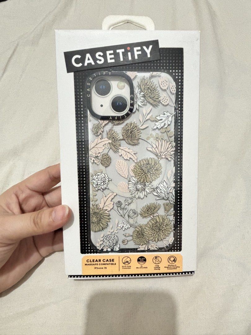 Casetify Phone case for Iphone 15 (Category: Cases & Sleeves) located in Quezon City. Submitted by ccloset_ (Listing ID 1454457934, Image 3). Description: -Original -Well-used but well taken care of -Provided good protection for my phone -Has a small dent on the upper-left part, but it’s barely noticeable.