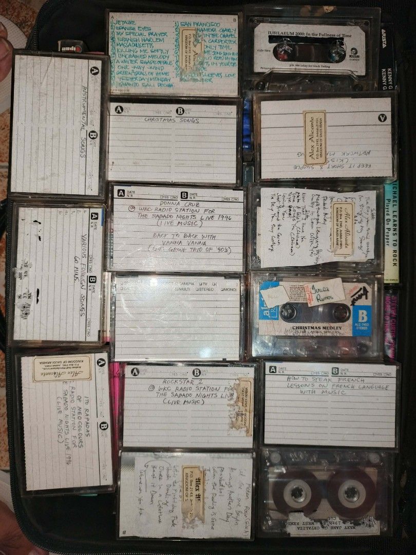 Cassette Tapes All-in (Category: Portable Audio Accessories) located in Makati City. Submitted by julz2026 (Listing ID 1454402558, Image 2). Description: -Price is negotiable -Various titles and artists -65 pcs.