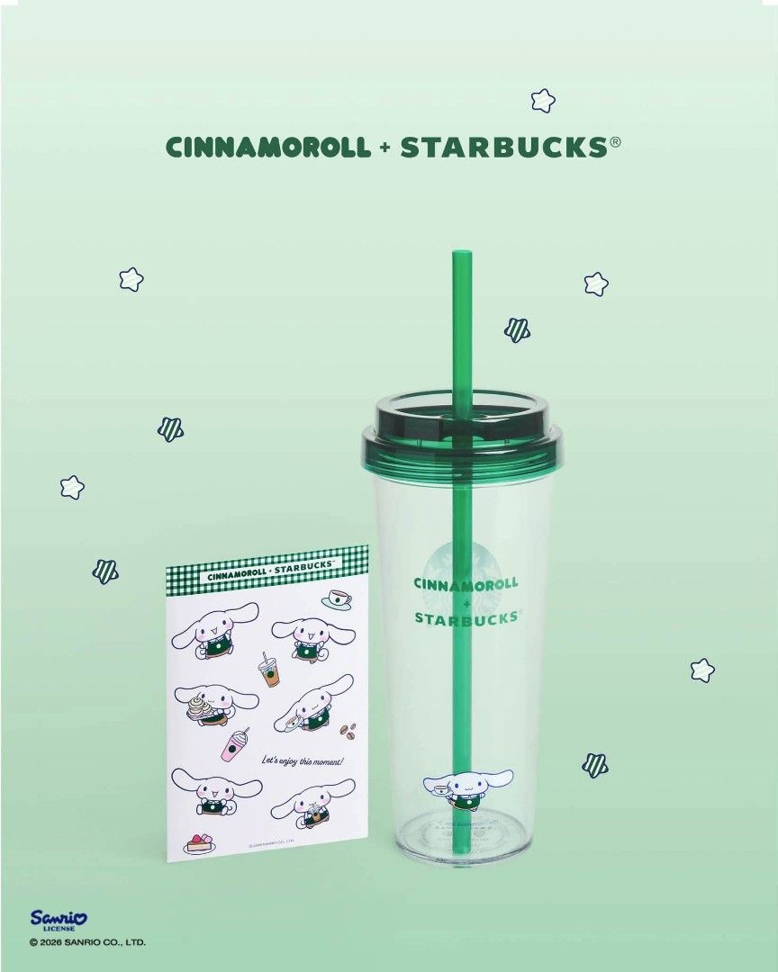 Cinnamoroll x Starbucks Cold Cup 30oz (Category: Water Bottles & Tumblers) located in Paranaque City. Submitted by musttryshop_08 (Listing ID 1454432663, Image 2). Description: - Adorable Cinnamoroll x Starbucks collaboration cold cup - Large 30oz (710ml) capacity - Includes matching lid and straw - Made from BPA-free, reusable material - Ideal for iced coffee, matcha, milk tea, lemonade, and more! - A special collectible for Cinnamoroll fans!.