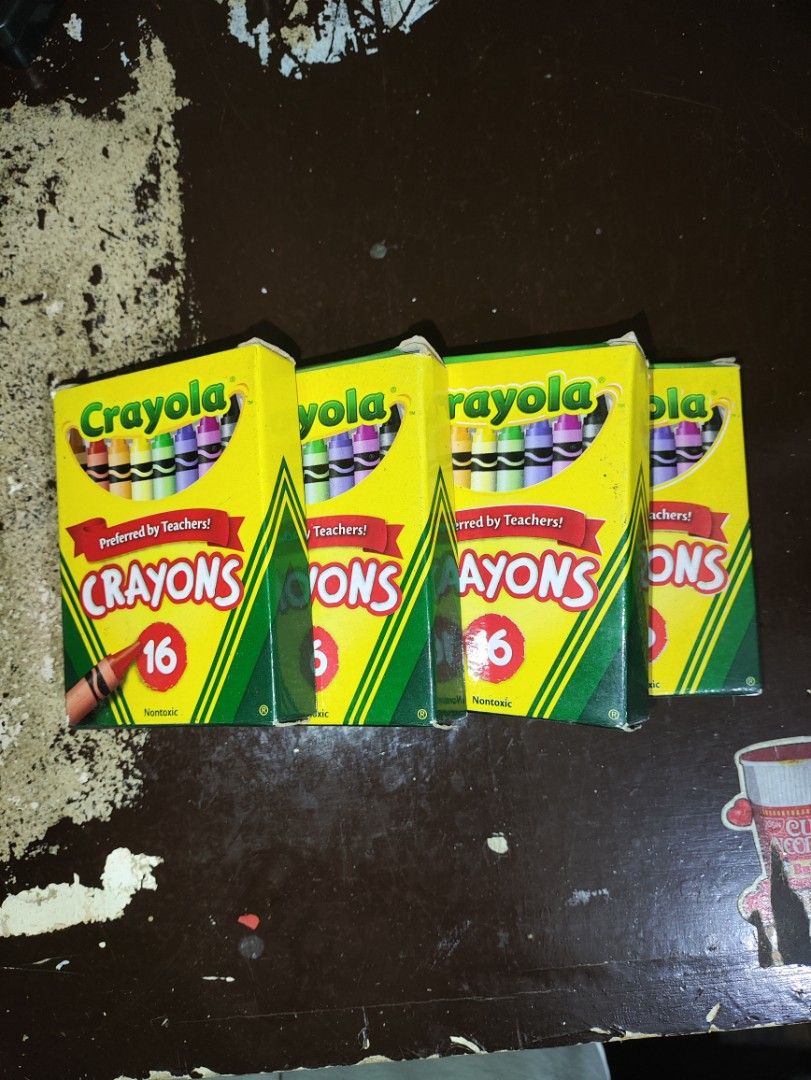 Crayola Crayons 16 Colors (Category: Stationery & School Supplies) located in Manila. Submitted by warmshark.1ae1ea (Listing ID 1454498615, Image 1). Description: Crayola Crayons 16 Colors Brand new, never used. Non-toxic and safe for kids. Perfect for school, drawing, and art activities. PHP120 x1 4 for PHP350.