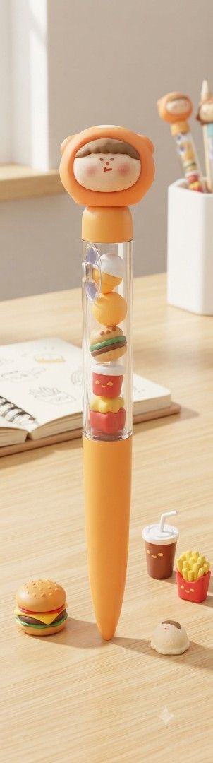 Cute Cartoon Character Stackable Bead Pens - Various Designs (Category: Stationery & School Supplies) located in Quezon City. Submitted by jaclim61 (Listing ID 1454490970, Image 1). Description: - Adorable pens with fun character toppers - Features stackable beads inside for extra charm - Available designs: Burger, Duck, Cat, Fairy, Monster - Ideal for journaling, studying, or desk decor - Smooth writing experience - Makes a perfect gift for stat