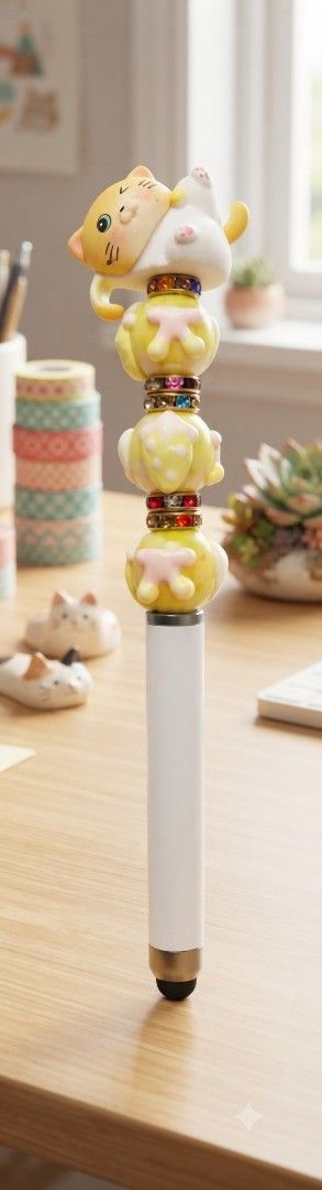 Cute Cartoon Character Stackable Bead Pens - Various Designs (Category: Stationery & School Supplies) located in Quezon City. Submitted by jaclim61 (Listing ID 1454490970, Image 3). Description: - Adorable pens with fun character toppers - Features stackable beads inside for extra charm - Available designs: Burger, Duck, Cat, Fairy, Monster - Ideal for journaling, studying, or desk decor - Smooth writing experience - Makes a perfect gift for stat