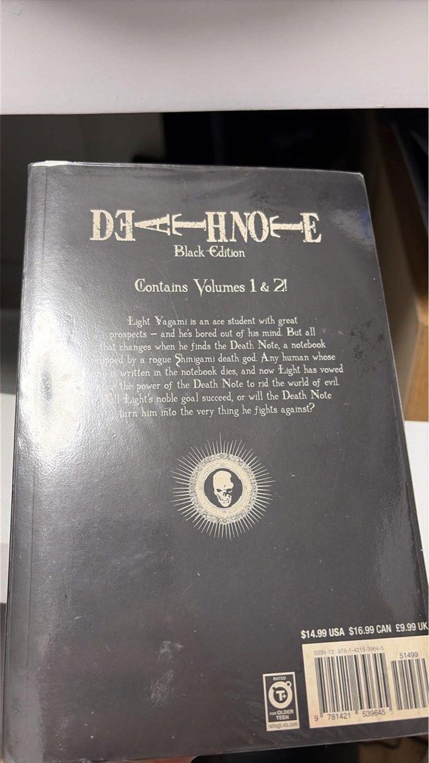 Death Note Black Edition Manga Volume 1 (Category: Comics & Manga) located in Makati City. Submitted by lokalsarisari (Listing ID 1451295394, Image 3). Description: For SALE / Binebenta Death Note Black Edition Manga Volume 1 Price: 450 Read once. Still in very good condition. Signs of usage. Bit of yellowing. Kindly manage your expectations. All bought from Fully Booked SRP is 1,119 Location: Makati MoP: Gcash / Bank Transfer Shipping shouldered