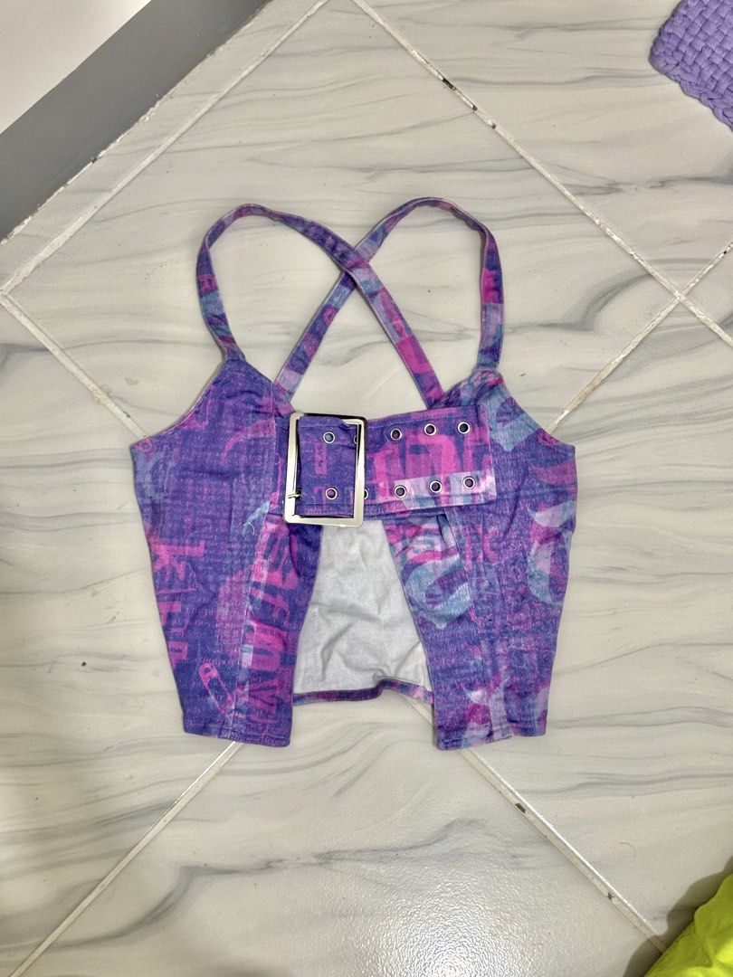 Denim Belted top (Category: Sleeveless) located in Bulacan. Submitted by archivesbyjanine (Listing ID 1454500300, Image 1). Description: .