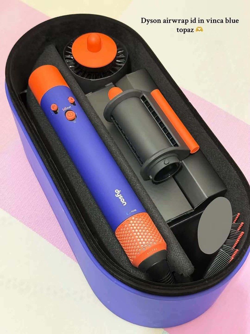 Dyson Airwrap (Category: Hair) located in Marikina City. Submitted by naejgg1007 (Listing ID 1454436549, Image 2). Description: Selling Dyson Airwrap I.D - Vinca Blue Topaz Complete set .