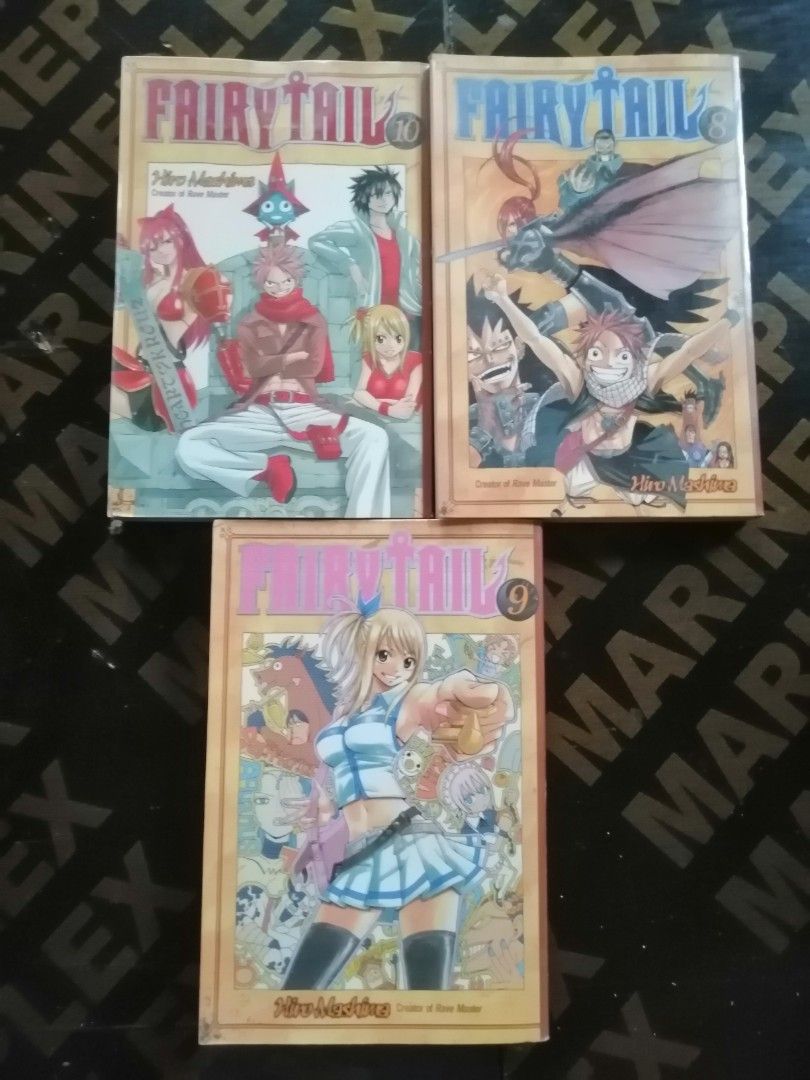 Fairy Tail Set (Category: Comics & Manga) located in Makati City. Submitted by booksbymarvin (Listing ID 1454421058, Image 1). Description: For sale 200 each, 600 as set Paperback In good condition MOD, MOP: LBC GRAB, GCASH, BPI.