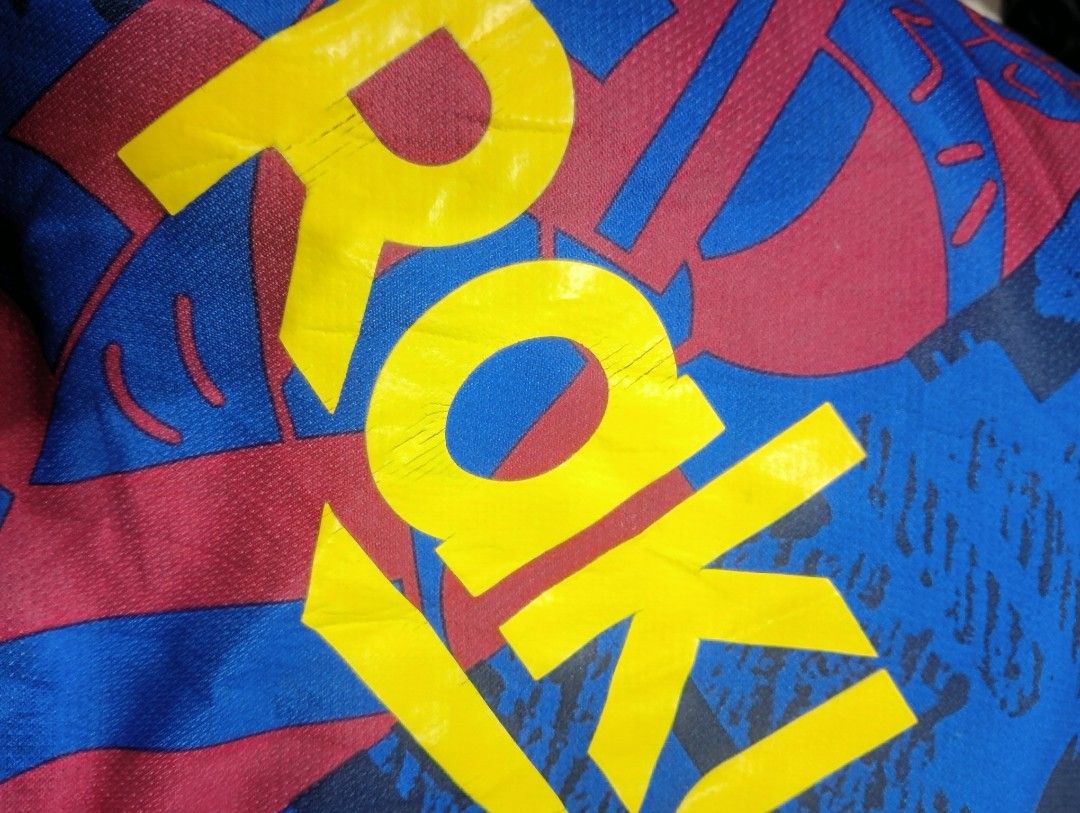 FC Barcelona 2020-21 Messi Jersey (Category: Activewear) located in Odiongan. Submitted by thrifthub_bundang07 (Listing ID 1454554602, Image 3). Description: FC Barcelona Jersey - Features Lionel Messi's iconic #10 - Rakuten sponsor prominently displayed on the front - Classic blue and red striped design - UNICEF logo on the back - Made from durable polyester material - A must-have for any dedicated FC Barcelona fan!.